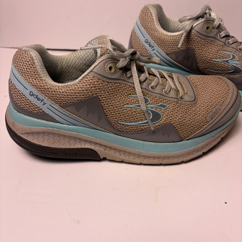 Gravity Defyer G-Defy Mighty Walk Shoes Women's 9.5 Gray Blue Comfort Fit - Picture 6 of 14